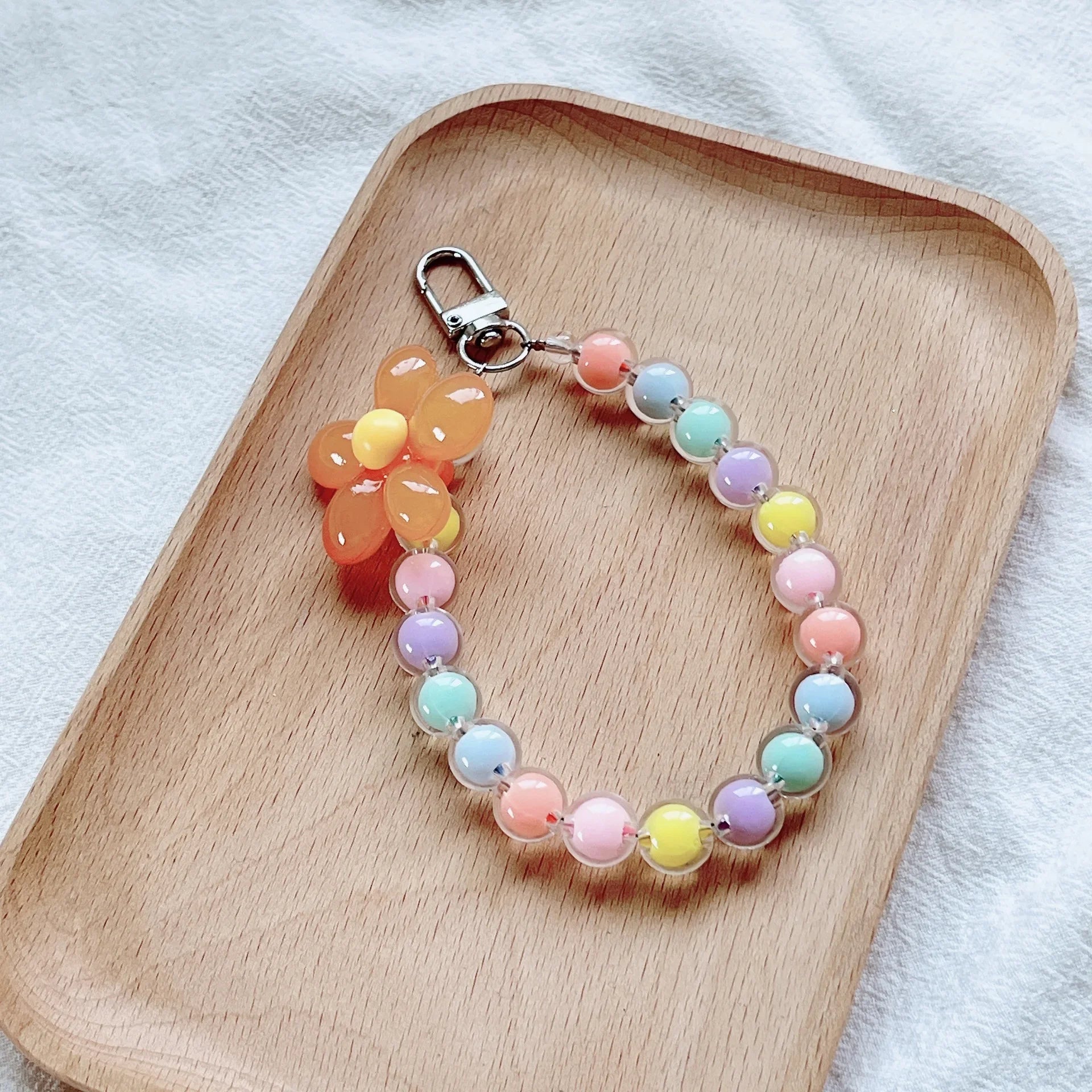 Colored Bead Phone Lanyard