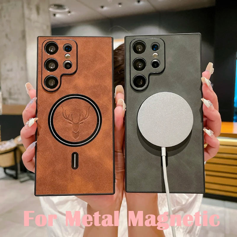 Luxury Magnetic Leather Case